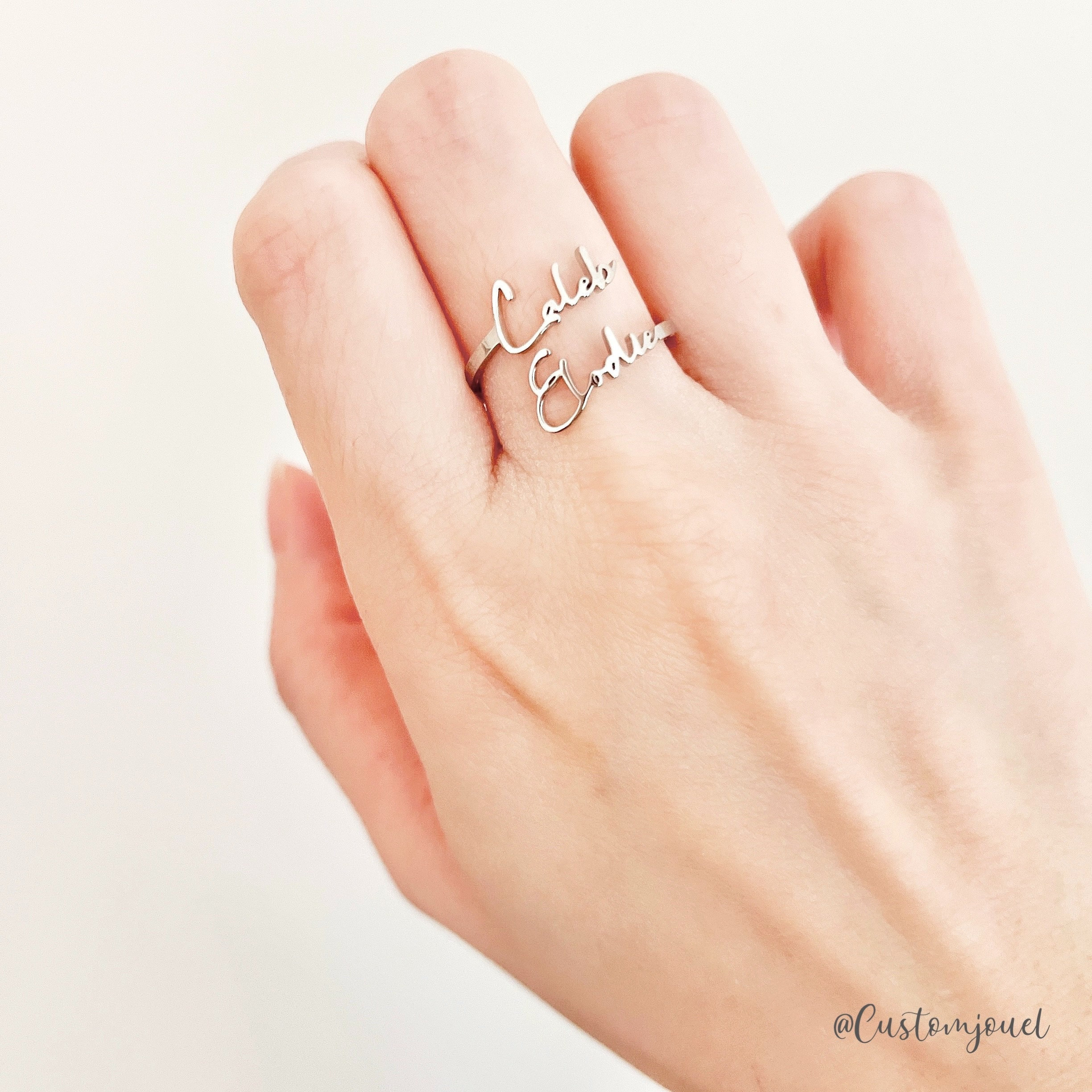 Love sale name ring