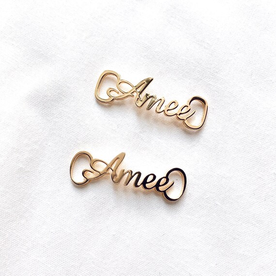 Name Shoe Charm (2pc) • Personalized Shoelace Lock • Personalised