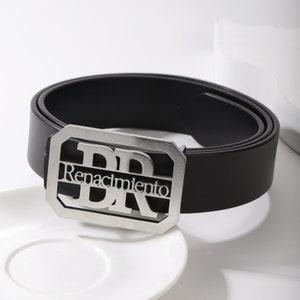 Hebilla de cinturón con dos iniciales, Accesorios para cinturón unisex, Hebilla de cinturón personalizada, Regalo de boda, Regalo de pareja, Hebilla personalizada, Regalo de despedida de soltero