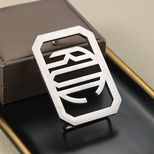 Hebilla de cinturón redonda personalizada, hebilla con inicial de monograma, hebilla de cinturón rectangular personalizada, hebilla de letra personalizada, accesorio para él, hebilla para el novio