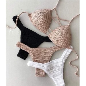Crochet bikini set Sexy Bikini set Knitted swimsuit Crochet Swimwear
