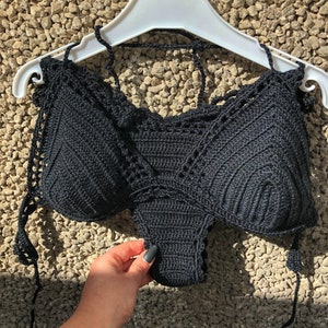 Crochet bikini set Sexy swimwear Boho swimwear Crochet bathing suit with lining Bathing suit women