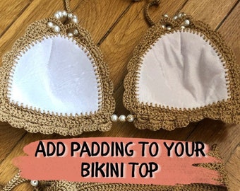 Bikini Top Polsterung, Push Up Sponge Triangle Pads (NICHT separat erhältlich)