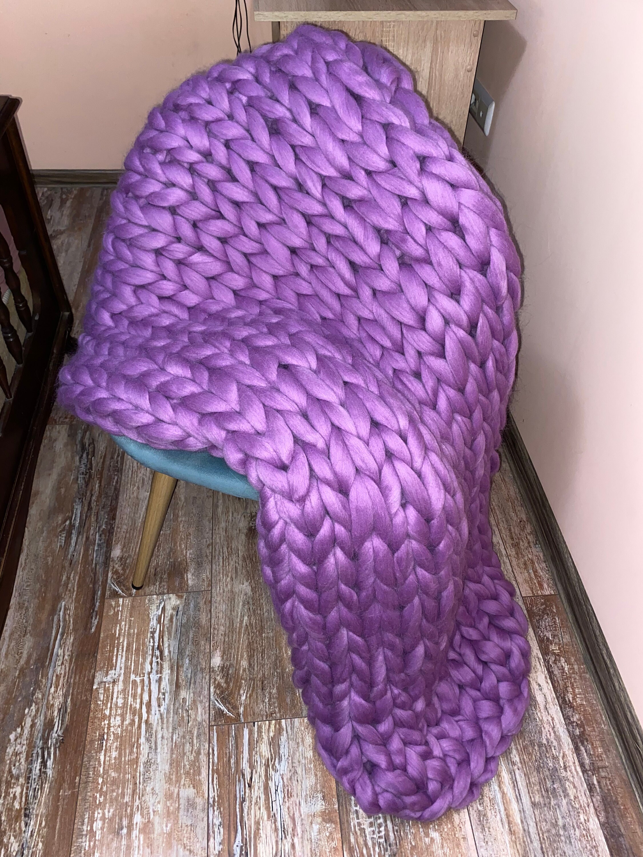 Luxury Merino Wool Blanket Handmade Blanket Fluffy Blanket Etsy