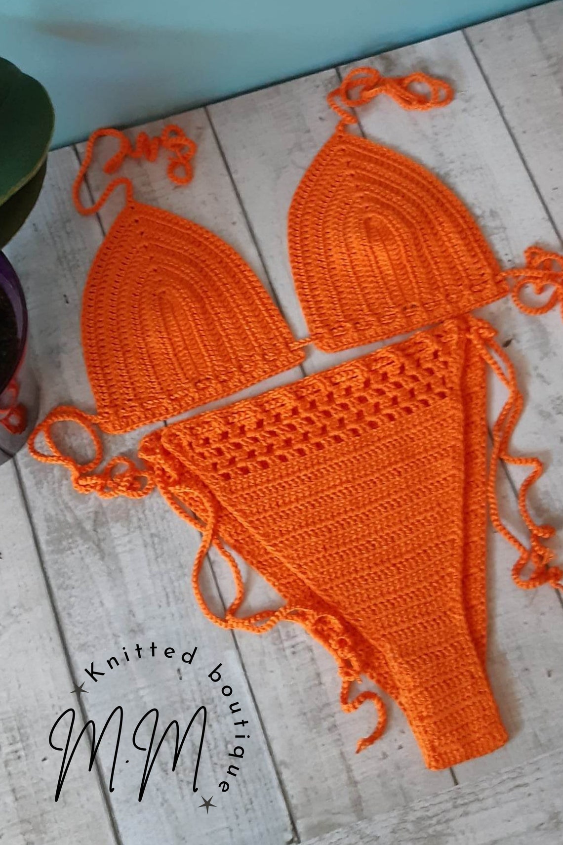 Crochet Bikini Set 2 Piece Swimwear Handmade Crochet Swimsuit - Etsy