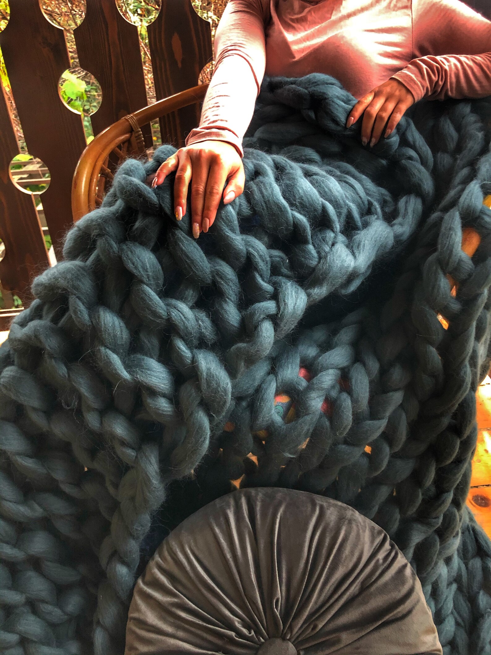 SALE Merino Wool Chunky Knit Blanket Chunky Knit Merino Wool Etsy