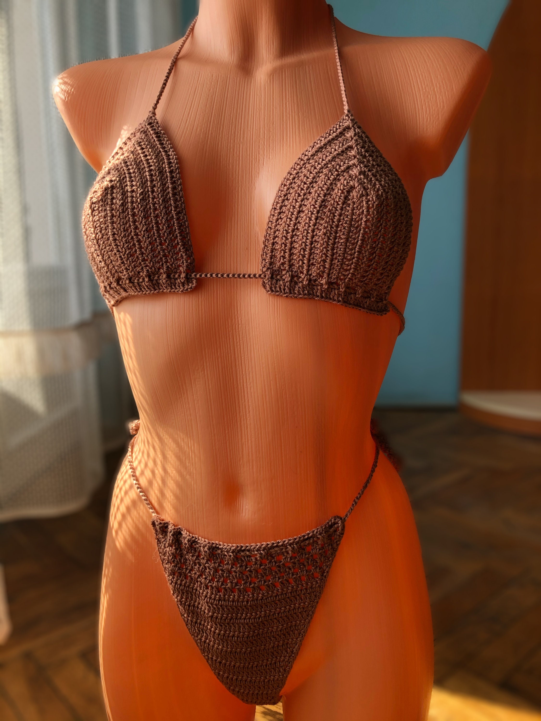 Crochet Bikini Set Basic Bikini Crochet handmade gift for Etsy