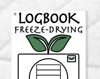 Registro di liofilizzazione in formato PDF, 20 pagine, diario, agenda stampabile, Harvest Right, download digitale immediato 8,5x11, elenco modelli, formato A4 + US Letter