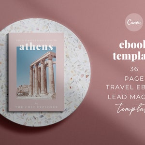 Modelo de guia de viagem Canva | Modelo de itinerário I Modelo de blogueiro de viagens I Lista de embalagem I Modelo de folheto de viagem | Planejador de agente de viagens