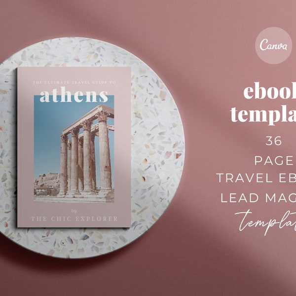 Ebook template canva I Travel lead magnet template I Travel Blogger template I Travel guide template I Travel brochure template I Opt in