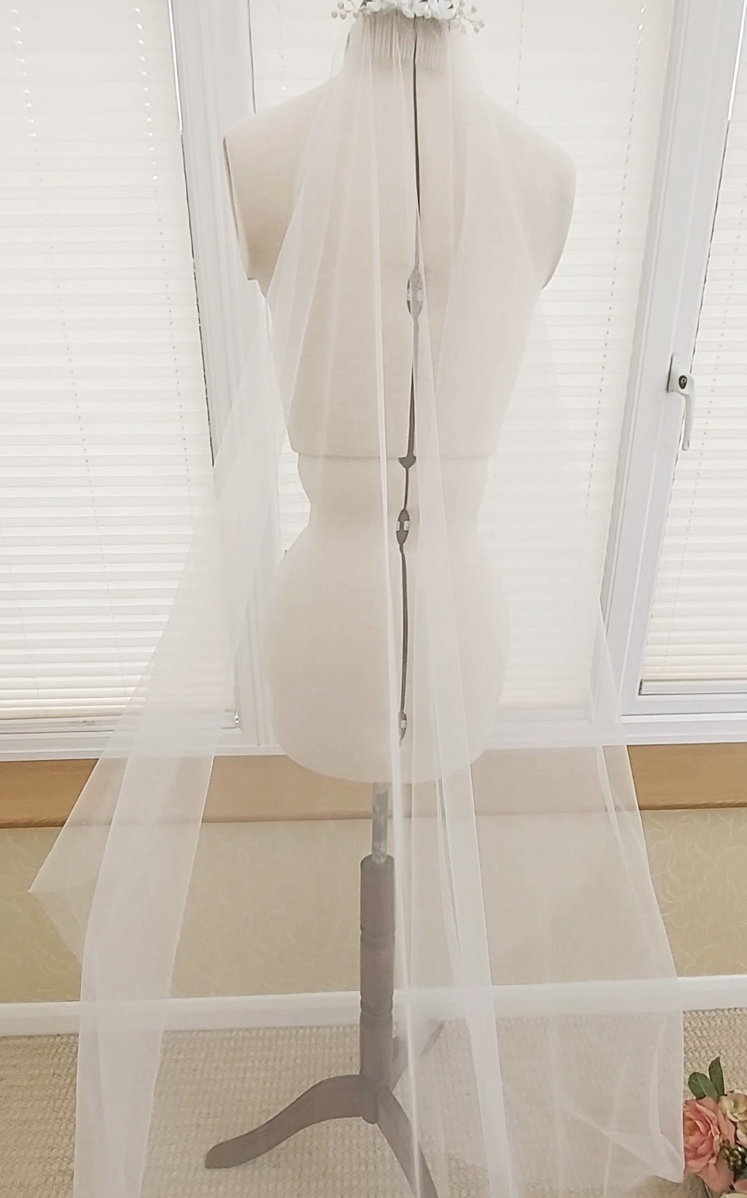 Plain Barely There Veil 1 Tier veil Bespoke Veil Wedding | Etsy