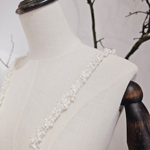Pearl Dress Straps: Beaded Wedding Dress Separates