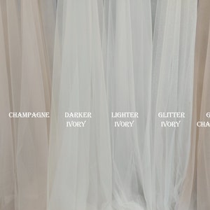 Soft Veils Tulle Fabric,wedding Bridal Dress Mesh Fabric,champagne