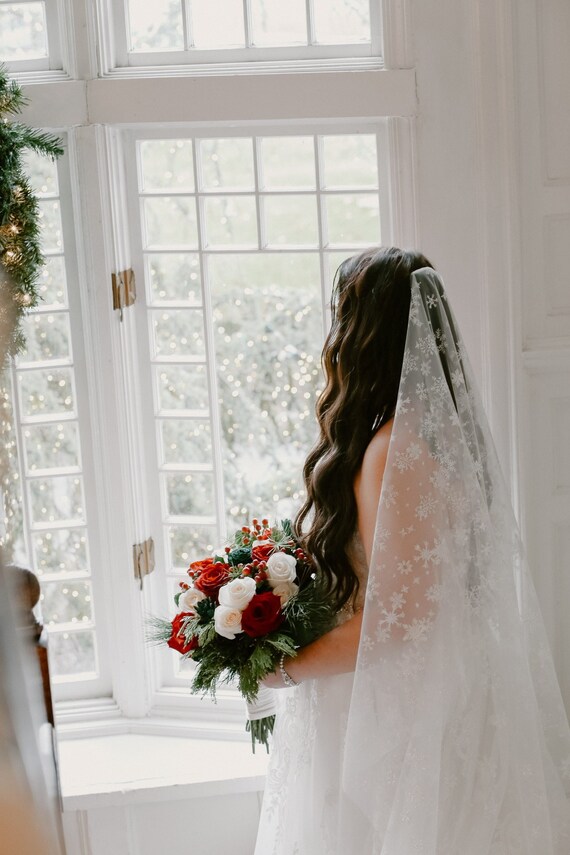 winter wedding veil
