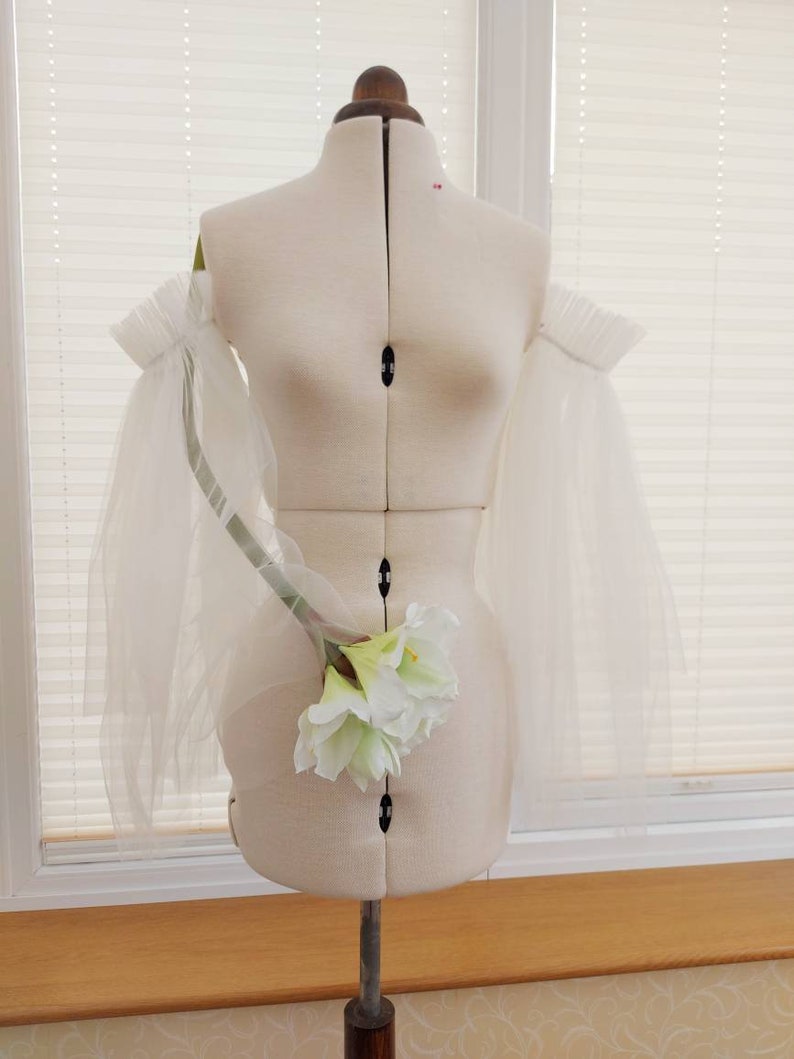 Removable Wedding Dress Sleeves Bridal Sleevs Tulle Sleeves Etsy