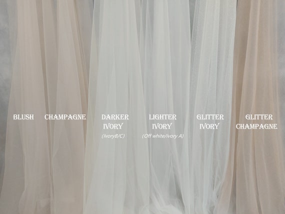 Bridal Veil Tulle Samples Glitter Tulle Samples Dress Fabric - Etsy