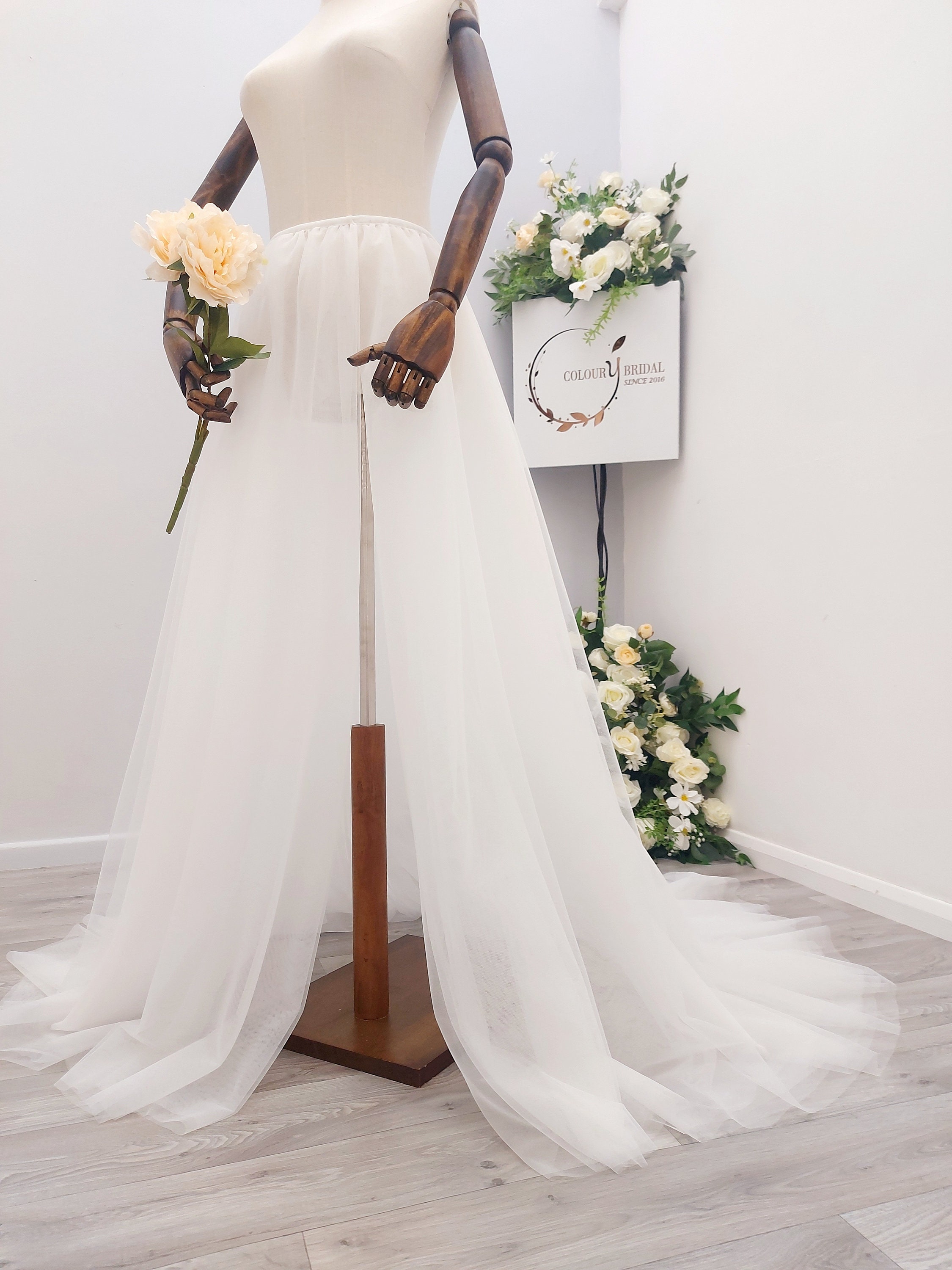 Wedding Jumpsuit With Detachable Skirt Etsy Canada