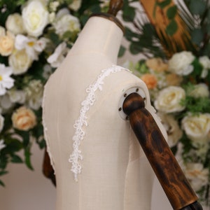 Lace Dress Straps, Bridal Straps, Thin lace straps, Sew on straps - Symphony
