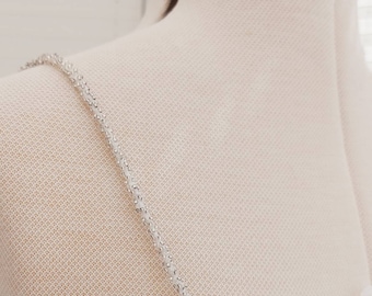Spaghetti Dress Straps, Crystal Straps, Thin straps, Silver Straps, Champagne straps, Rose gold straps, Sew on straps,SP01 - Sia