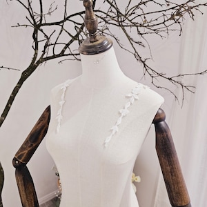Summer - Lace Dress Straps, Bridal Straps, Thin lace straps, Sew on straps