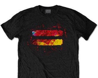 Ed Sheeran T-Shirt -Equals Logo   - Black Unisex Official Licensed Design - Worldwide Shipping