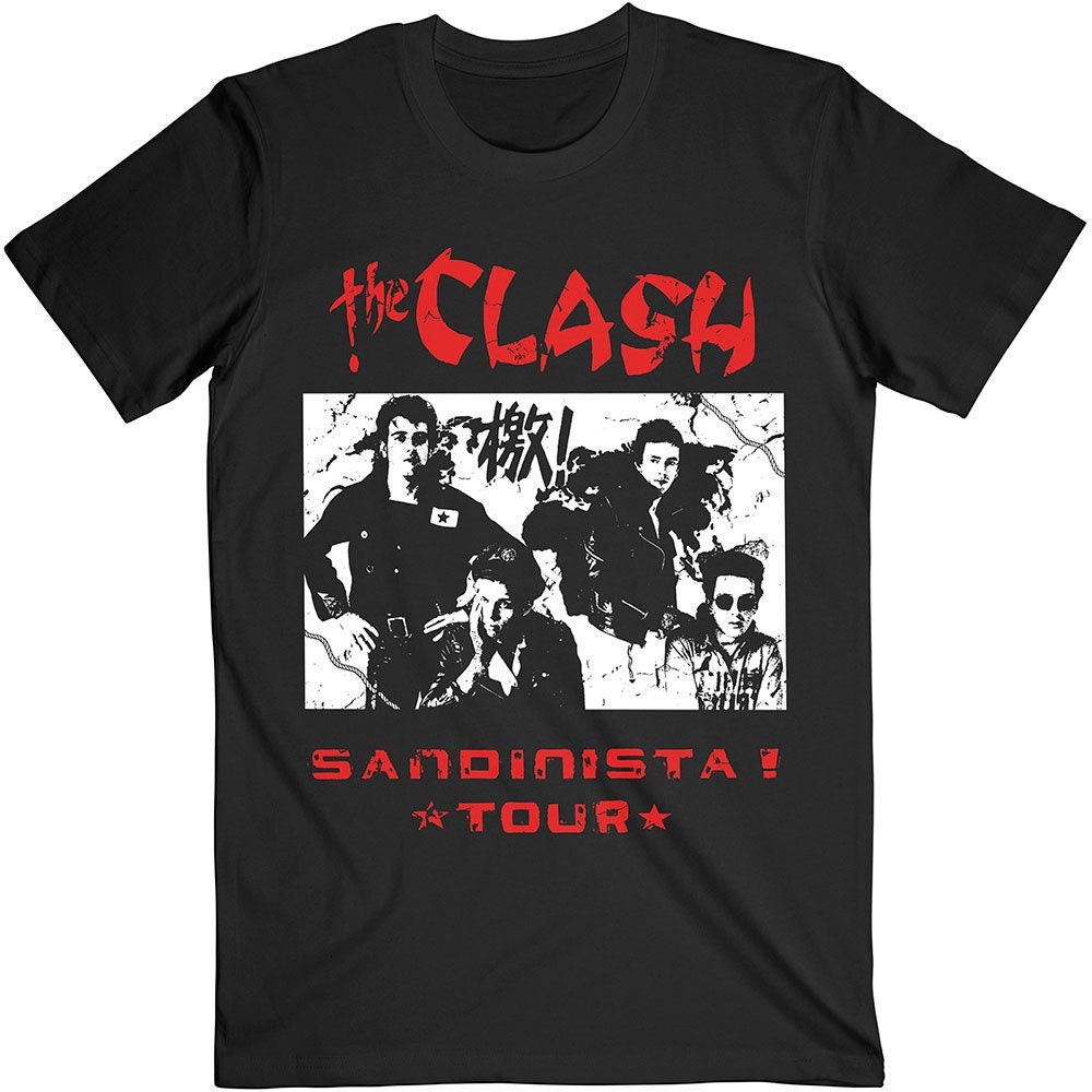 Discover The Clash Adult T-Shirt - Sandinista Tour - Official Licensed