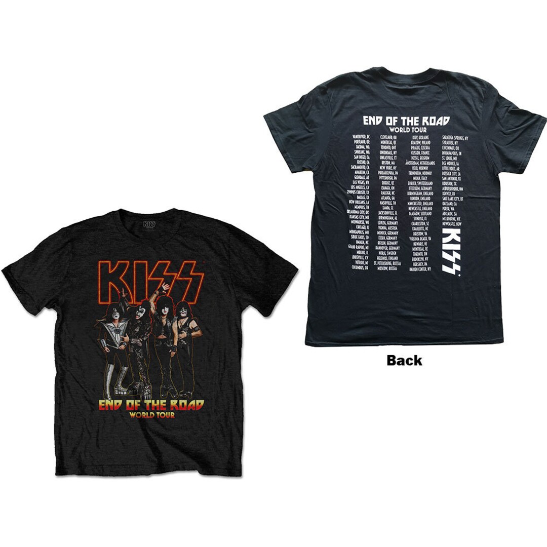 KISS T-shirt End of the Road back Print Unisex Official - Etsy KISS T-shirt End of the Road back Print Unisex Official - Etsy