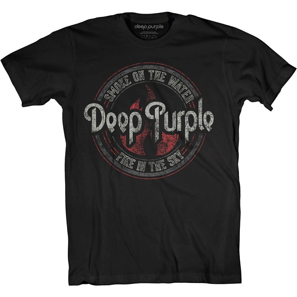 Discover Deep Purple - Smoke Circle T-Shirt