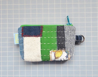 Bolsa de lona de mezclilla sashiko boro de una sola pieza / bolso único en su tipo / regalo sostenible / reciclado reciclado reutilizado / moda lenta