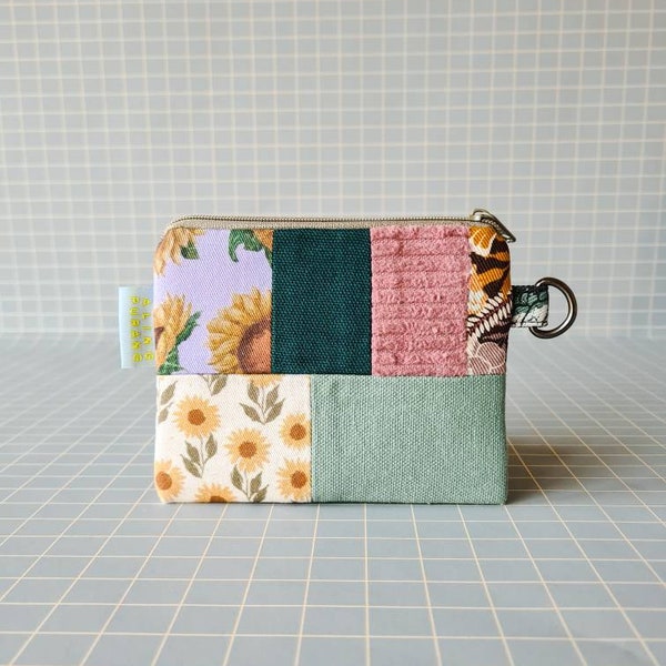 Handmade one-off piece upcycled patchwork purse | coin purse |  sustainable gift | recycled repurposed | slow fashion | Made in NL