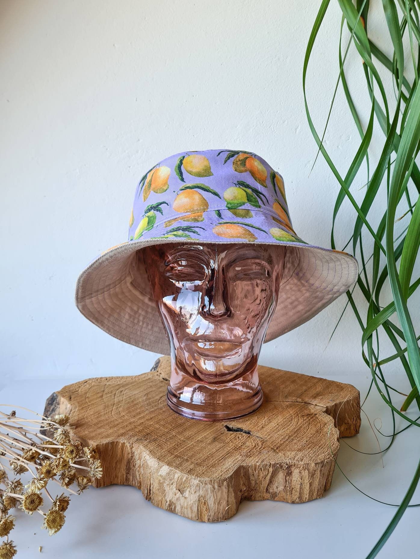 Mango Reversible bucket hat Reversible bucket hat - Kids | MANGO Vietnam main image 3