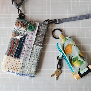 Handmade Upcycled Boro Sashiko Bag With Key Pouch Crossbody Bag Sling ...