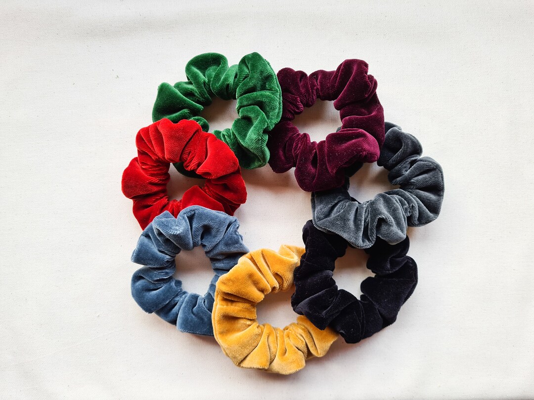 Classic Velvet Scrunchie / Velvet Hair Tie / Velvet Hair Etsy UK