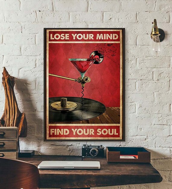 Music Poster Lose your mind find your soul Wall Decoration | Etsy