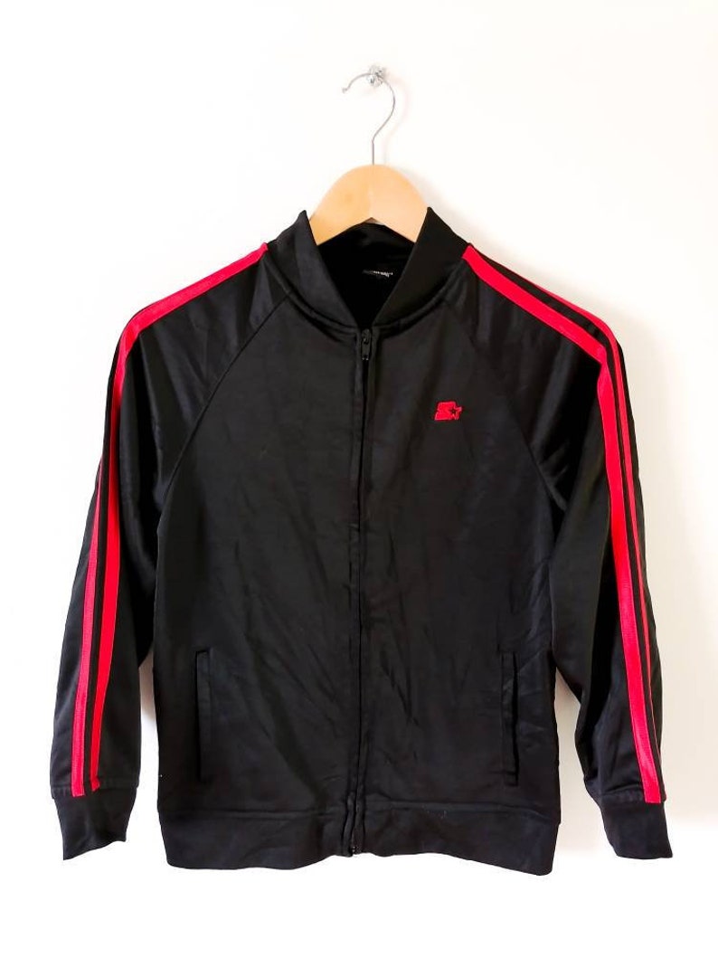 Trackwear Jacket/Jogging Starter Red and Black Child | Etsy
