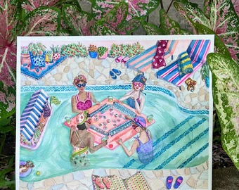 Aqua Mahjong - Print