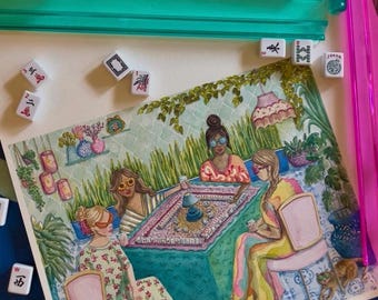 Mahjong und Muumuus - Druck