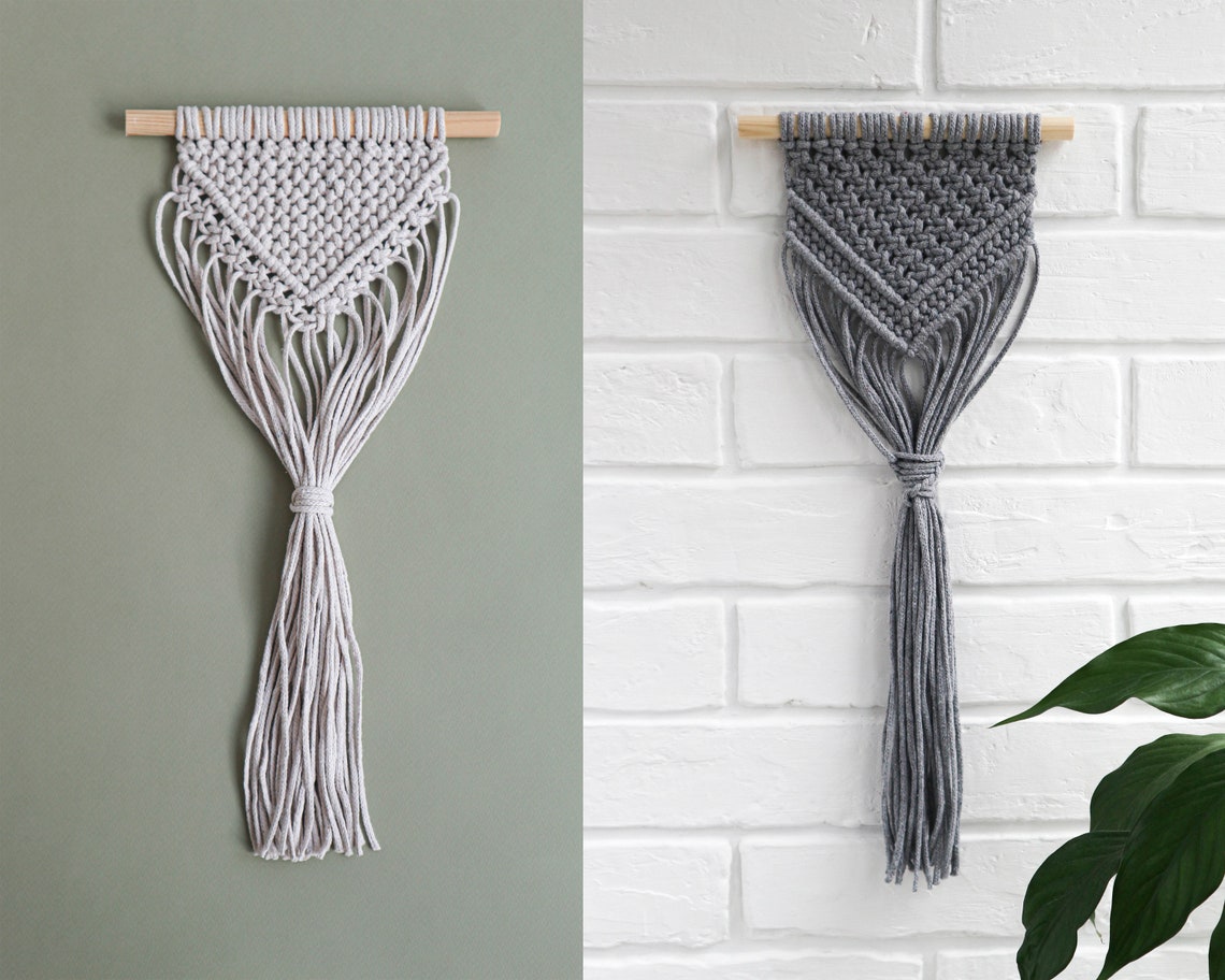 DIY Kits for Adults Macrame KIT Beginner Set of 2 Craft Kit Etsy