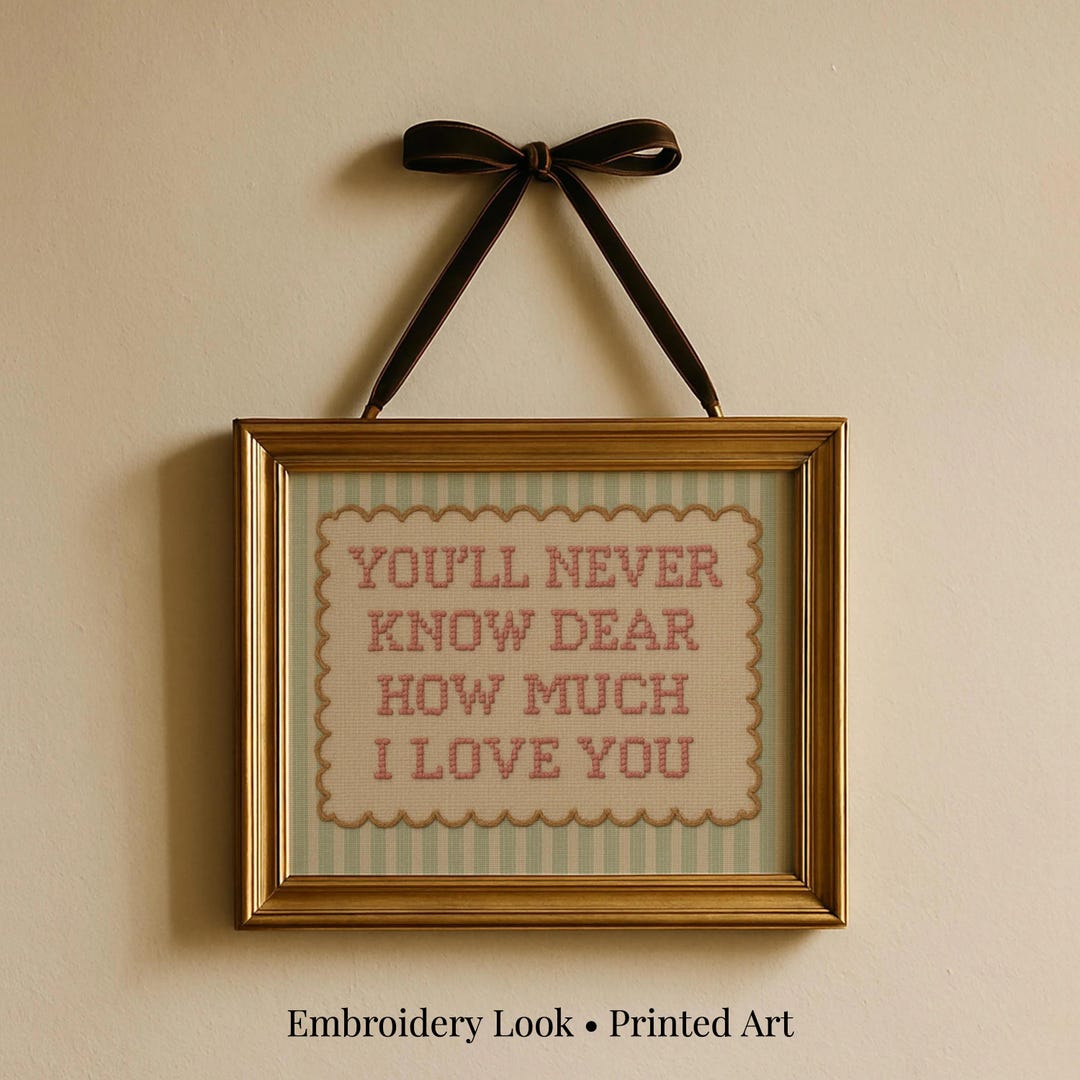 You'll Never Know Dear Print • Vintage Girl Nursery Art