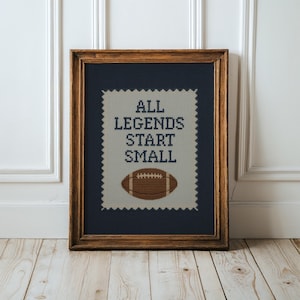 All Legends Start Small™ Print ∙ Vintage Sports Nursery Decor ∙ 1768