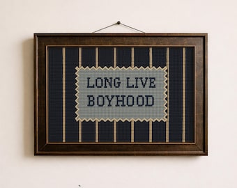 Long Live Boyhood Print ∙ Vintage Boy Room Art ∙ 1743