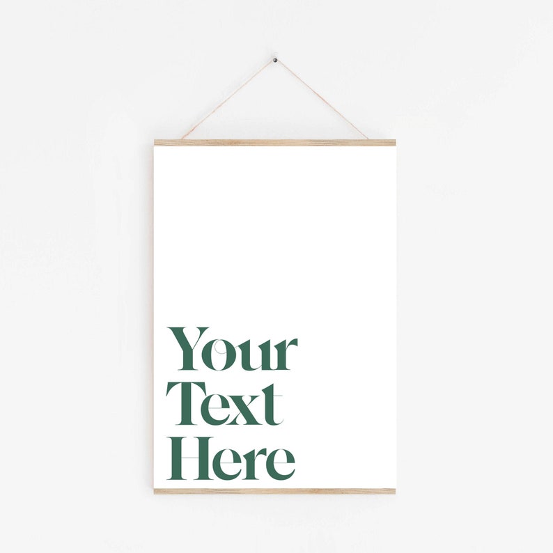 The final wall art idea looks very minimalistic. It’s a personalized text hanging home accessory which helps to re-energize any wall in your home like a reading room, living room, or working corner, after years of the same old look. Sometimes simple is the best! 
