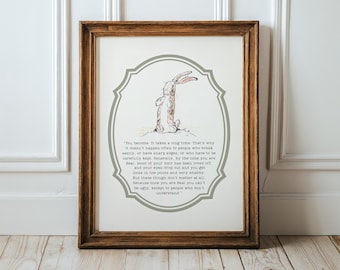 Velveteen Rabbit Nursery Wall Art ∙ Print, Framed or Canvas