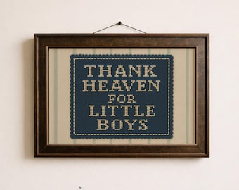 Impresión "Gracias al Cielo por los Niños Pequeños" ∙ Arte de pared vintage para habitación infantil ∙ 1641