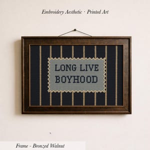 Long Live Boyhood Print ∙ Vintage Boy Room Art ∙ 1743