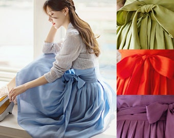 Modern Hanbok Skirt (4 Colors) | Modern Hanbok Skirt | Hanbok Inspired Modern Hanbok Dress | Korean Modern Hanbok | Hanbok Women | Korean