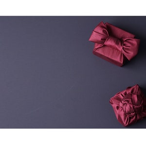 Furoshiki, Bojagi Premium Burgundy Fabric Gift Wrap, Ecofriendly Wrapping, Furoshiki Cloth, Furoshiki Wrap, Cloth Gift Wrap No. 623 image 4
