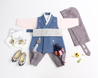 100 Days Hanbok & 1-10 Y/O | Handsome Baek il and Dol Baby Boy Hanbok  | Korean 100 Days, First Birthday, Traditional Hanbok Boy