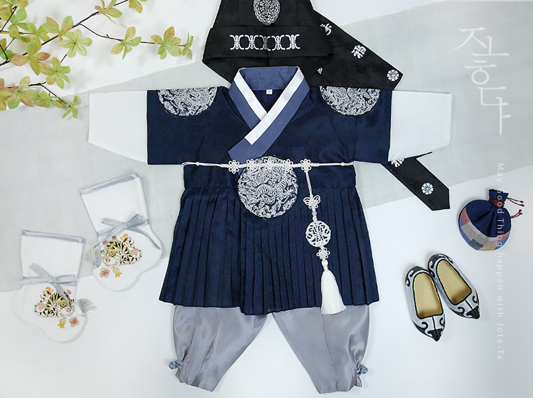 Baby boy hanbok 2025 for sale