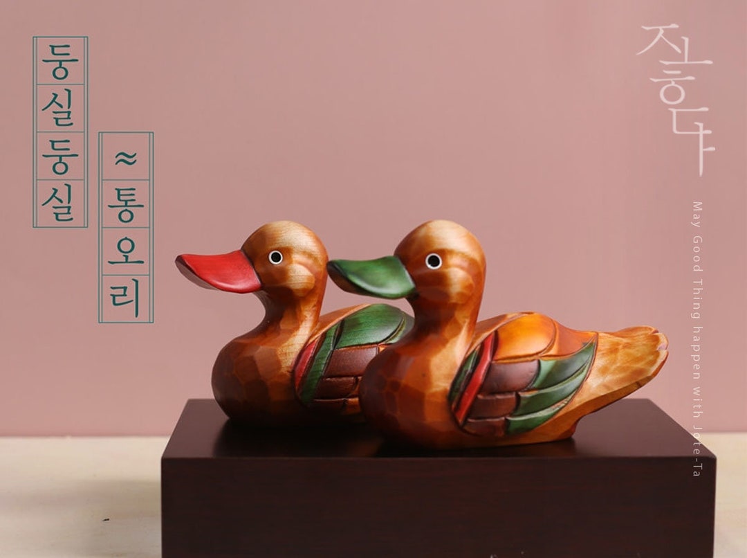 Premium Saekdong Wedding Ducks Korean Wooden Ducks Korean Wedding Ducks
